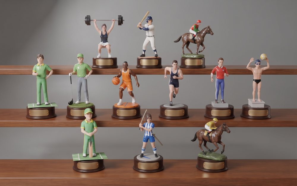 Bespoke 3D printed trophies for a range of sports